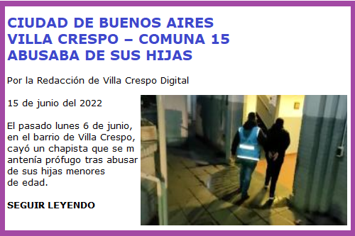 VILLA CRESPO ABUSADOR